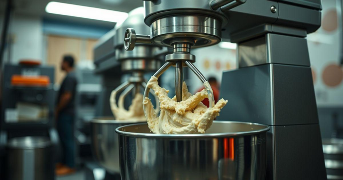 Descubra como a batedeira de bolo industrial transforma sua produção!