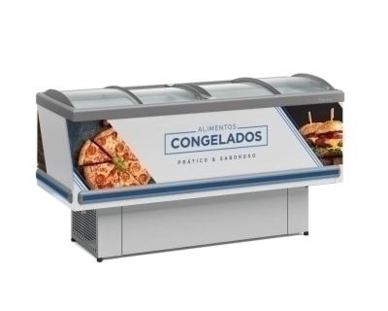 Expositor ilha congelados